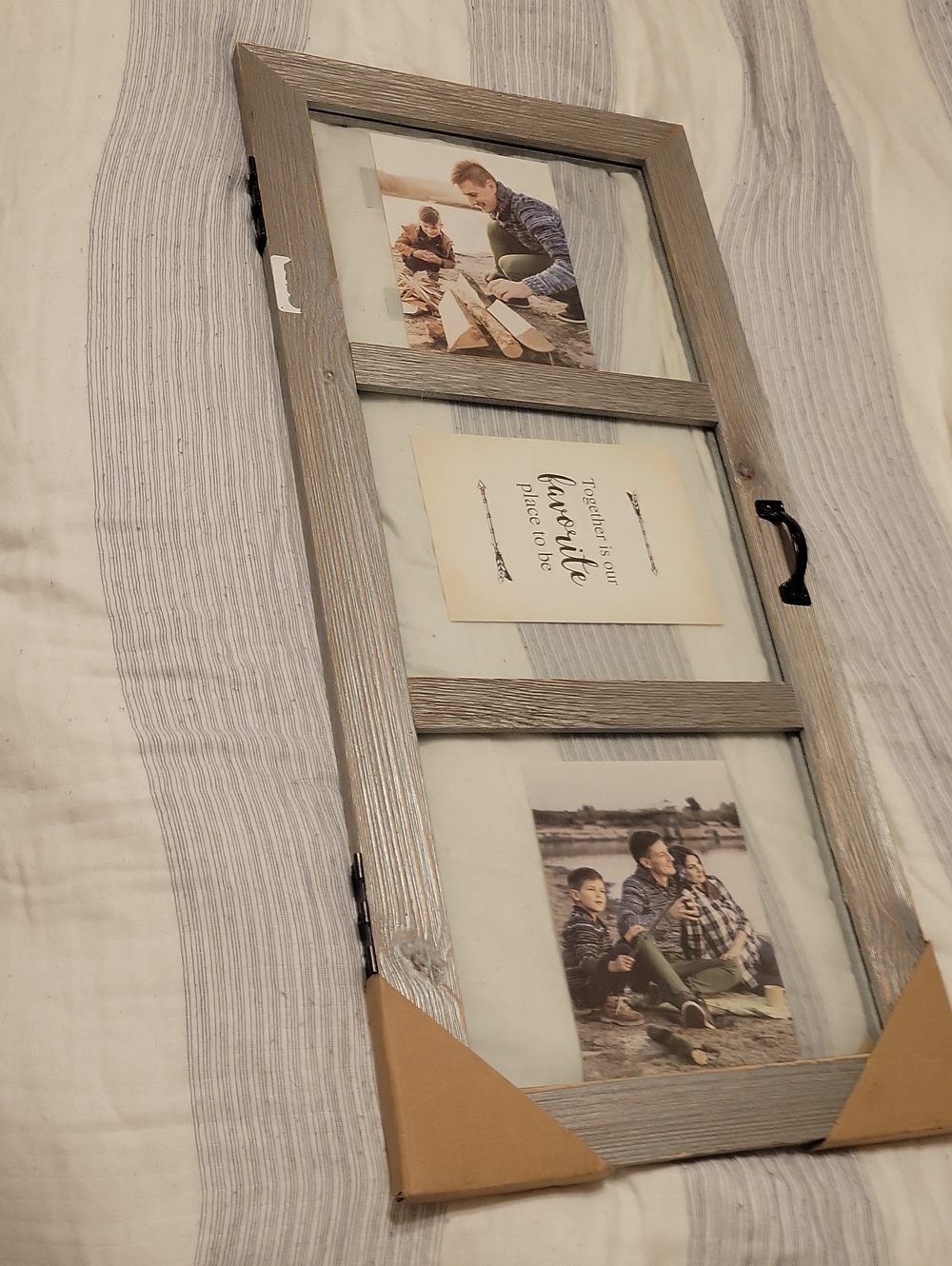Farmhouse Style/NWT/ Long -OR -TALL Window Pane 3 Picture Frame/Stunner